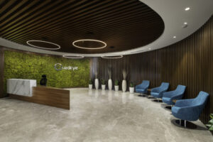 modern office reception table design